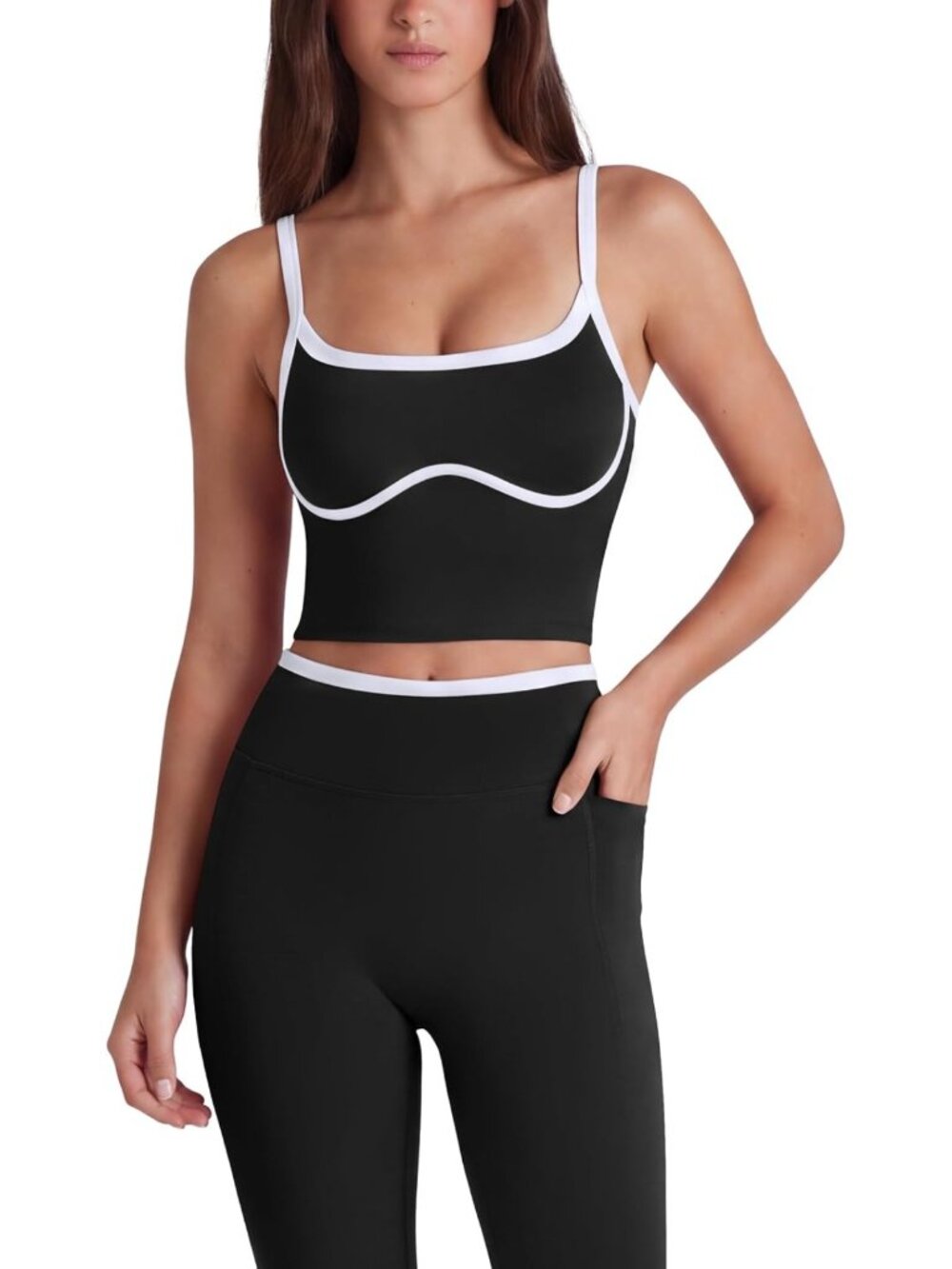 Layered Color Block Workout Set for Women | Yoga, Pilates & Gym Essentials